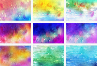 Colossal Watercolor Backgrounds Bundle - 500+ Backgrounds - Artixty