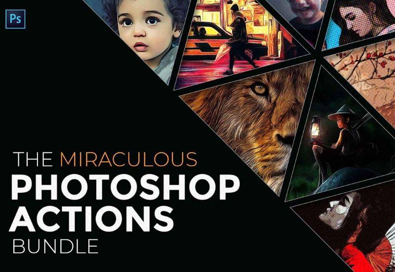 The Miraculous Photoshop Actions Bundle - 16 Actions Pack - Artixty