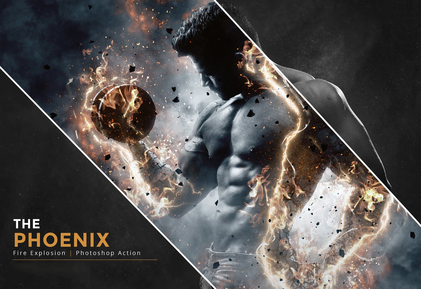 10-In-1 Lighting Explosions Photoshop Actions Bundle - Artixty