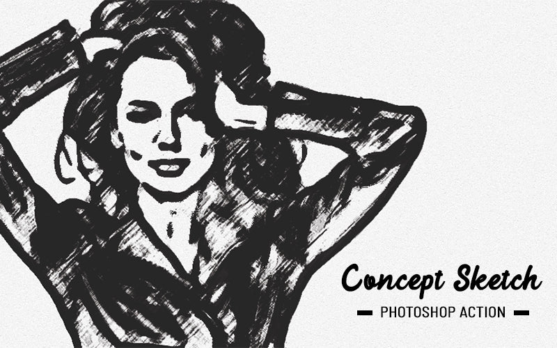 31 Trendy Sketch Photoshop Actions Bundle