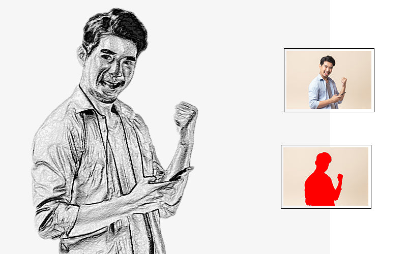31 Trendy Sketch Photoshop Actions Bundle