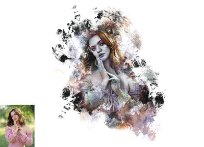 16 Watercolor Painting Photoshop Action Bundle - Artixty