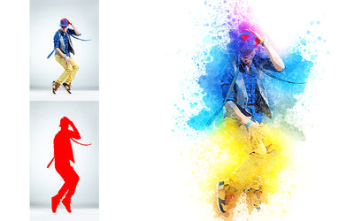 12-in-1 High Tech Photoshop Actions - Artixty