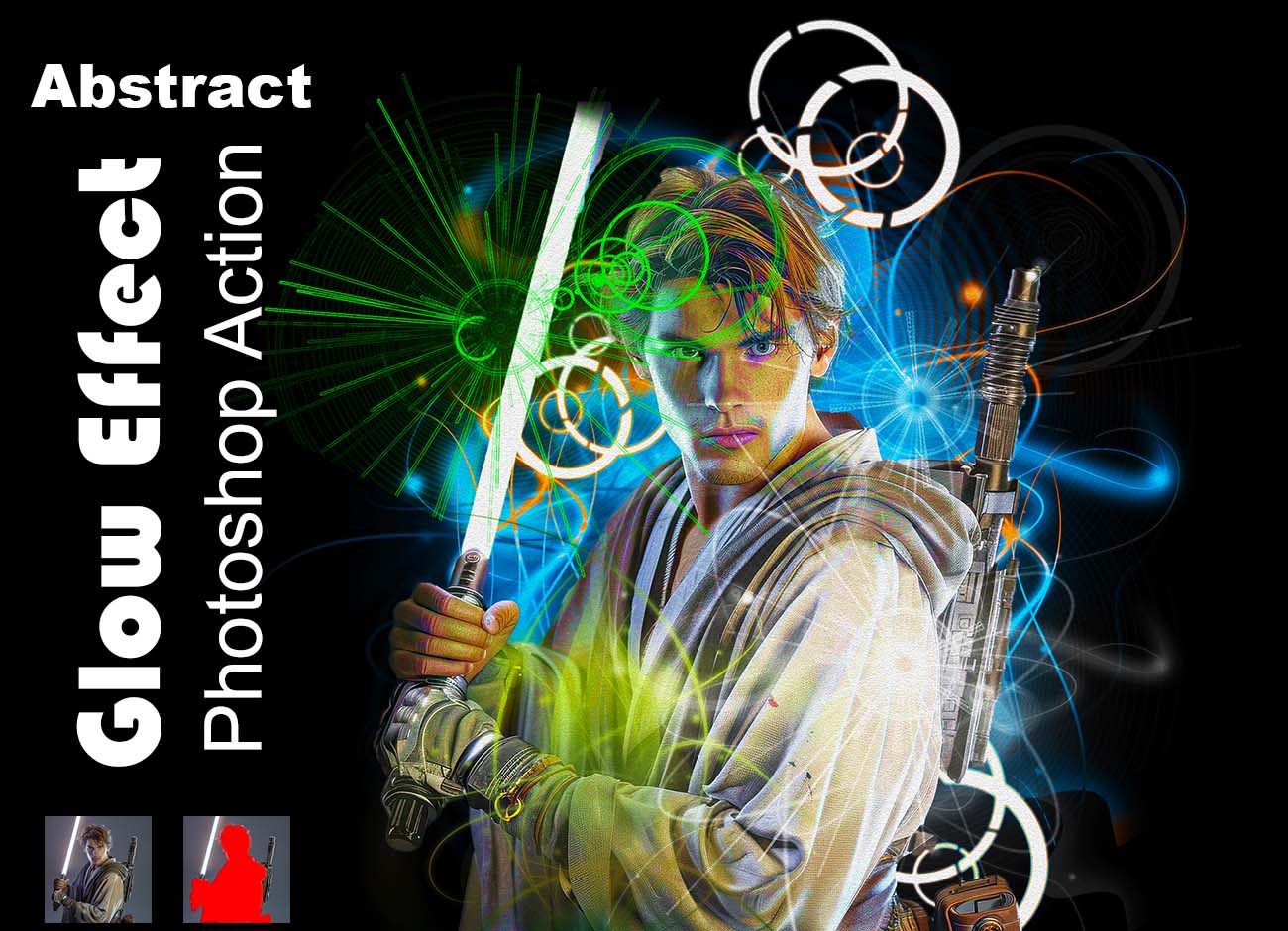 12 in 1 Dynamic Effect Photoshop Actions Bundle