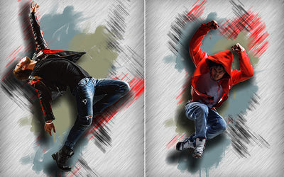 12-in-1 High Tech Photoshop Actions - Artixty