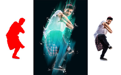 12-in-1 High Tech Photoshop Actions - Artixty
