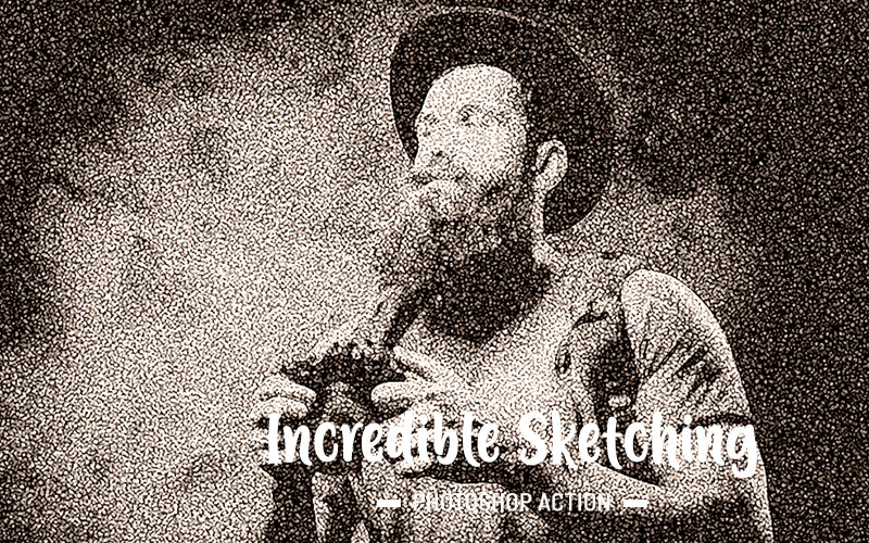 31 Trendy Sketch Photoshop Actions Bundle