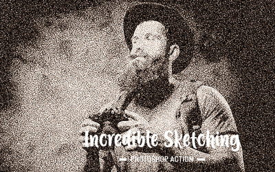 31 Trendy Sketch Photoshop Actions Bundle