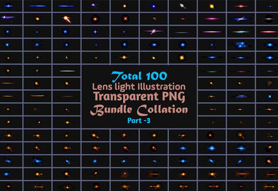 100 Lens Lights Overlays Collection - Artixty