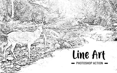 31 Trendy Sketch Photoshop Actions Bundle