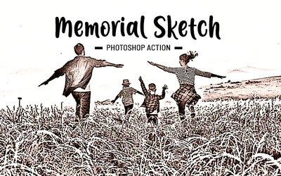 31 Trendy Sketch Photoshop Actions Bundle