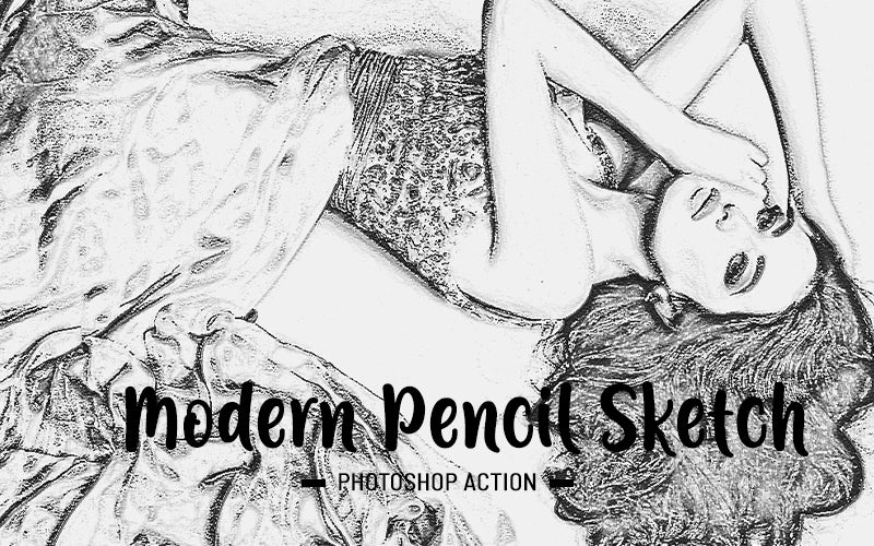 31 Trendy Sketch Photoshop Actions Bundle