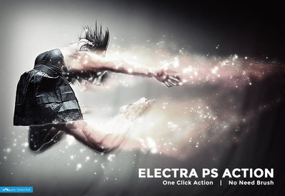 10-In-1 Lighting Explosions Photoshop Actions Bundle - Artixty