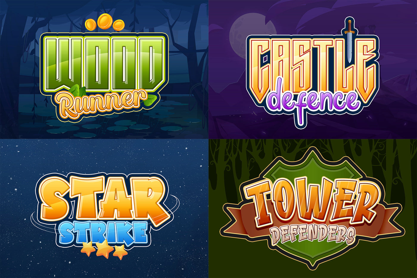 Adventurous Gaming Text Effects Bundle - Artixty