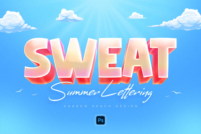 Sizzling Summer Text Effects Bundle - Artixty