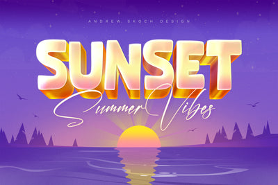Sizzling Summer Text Effects Bundle - Artixty