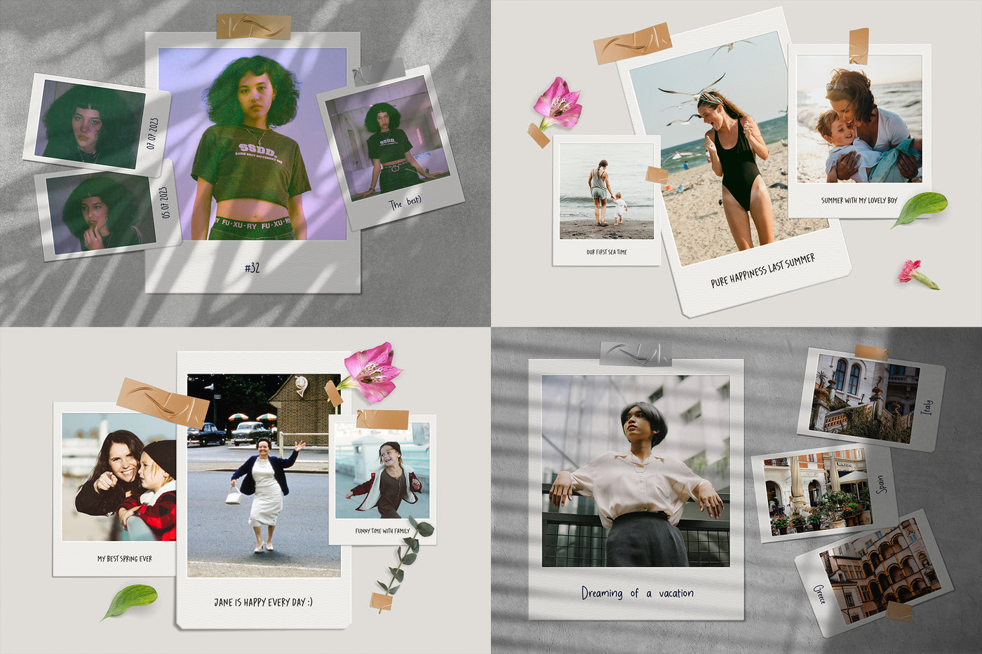 23 Polaroid Mockups Bundle - Artixty