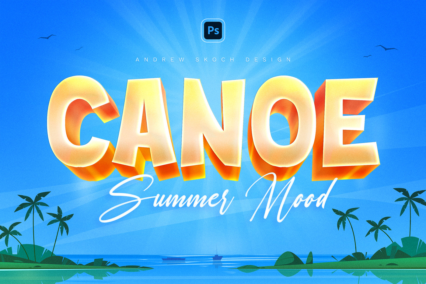 Sizzling Summer Text Effects Bundle - Artixty