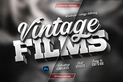 Vintage Movie Title Effects Bundle - Artixty