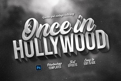 Vintage Movie Title Effects Bundle - Artixty