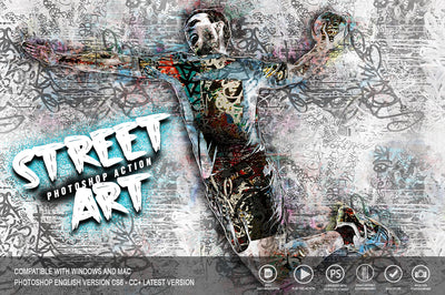 23-in-1 Spread Out Photoshop Actions and Templates Bundle - Artixty