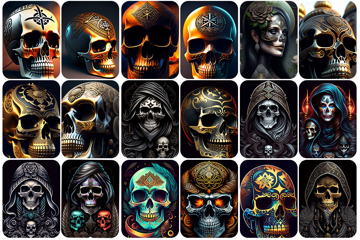 490+ Skulls Images Bundle - Artixty