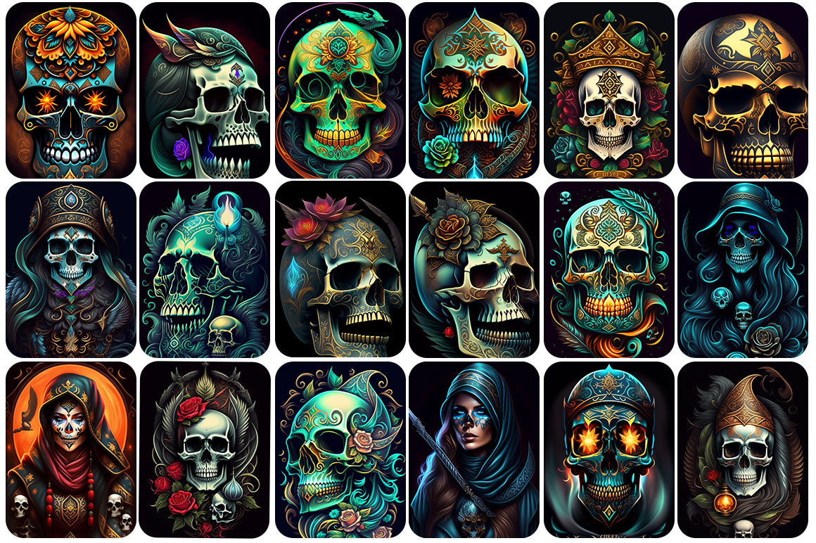 490+ Skulls Images Bundle - Artixty
