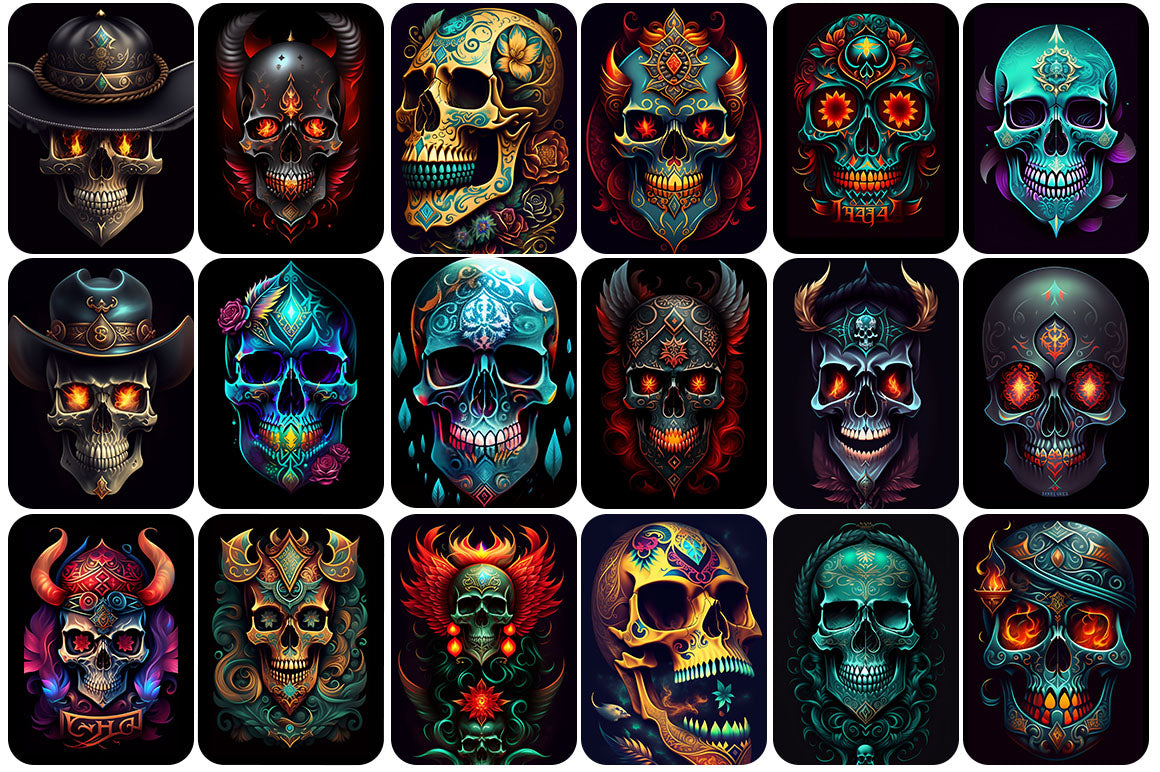 490+ Skulls Images Bundle - Artixty