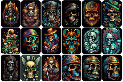 490+ Skulls Images Bundle - Artixty