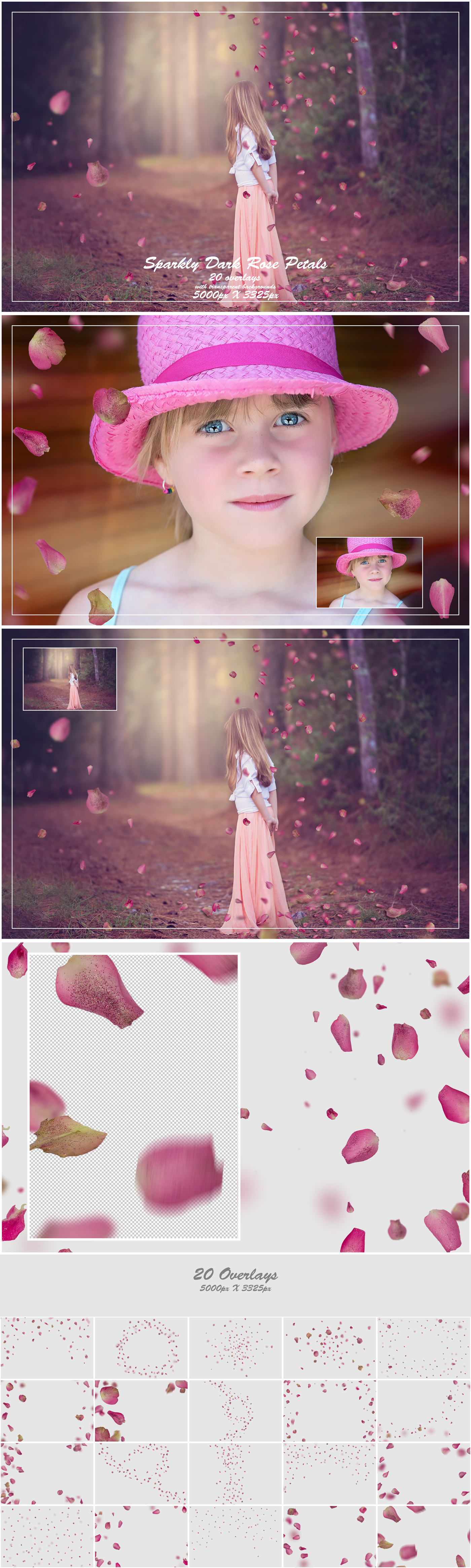 1000+ Petals and Leaves Overlays Bundle - Artixty