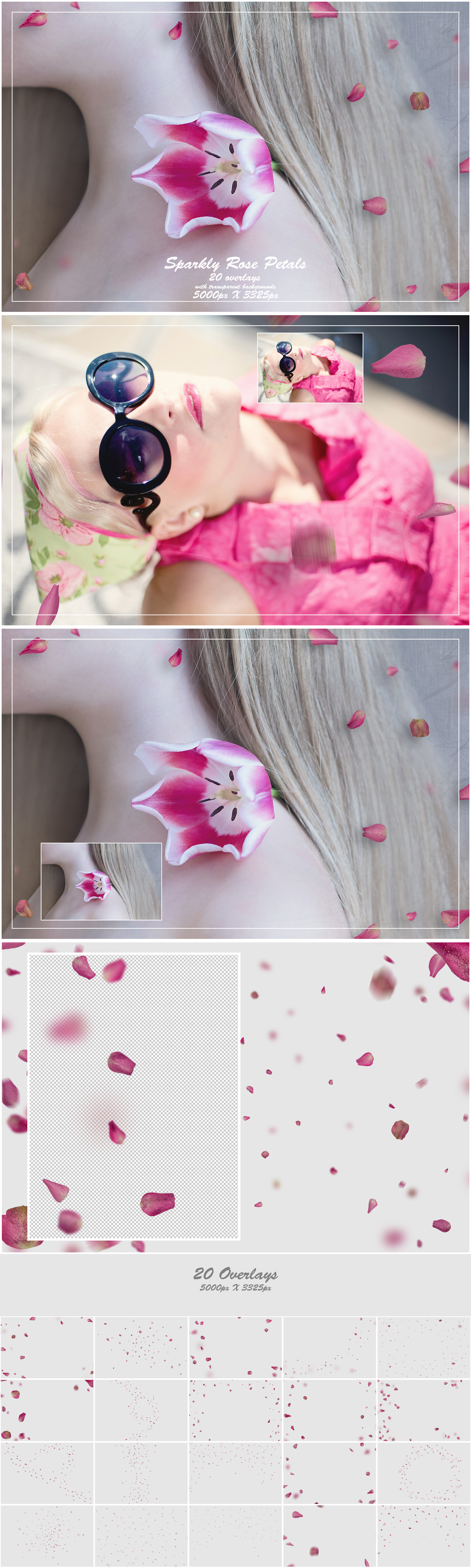1000+ Petals and Leaves Overlays Bundle - Artixty