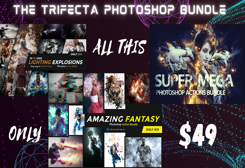 The Trifecta Photoshop Actions Bundle - Artixty