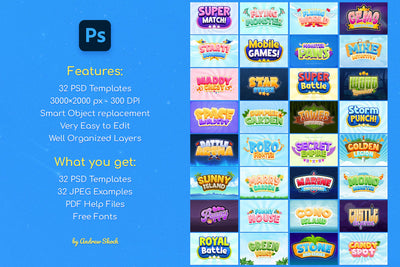 Adventurous Gaming Text Effects Bundle - Artixty