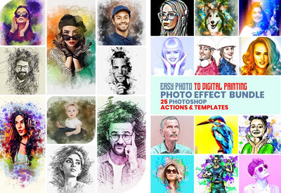 Digital Painting Photo Effects Bundle