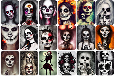 170+ Mixed Skulls Images Bundle - Artixty
