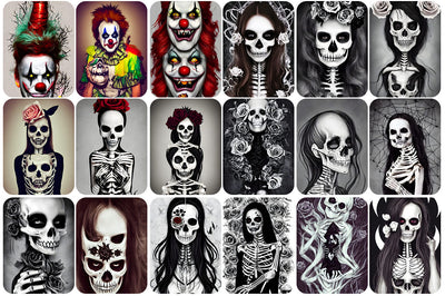 170+ Mixed Skulls Images Bundle - Artixty