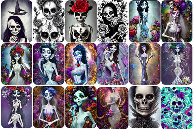 170+ Mixed Skulls Images Bundle - Artixty