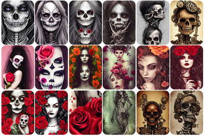 170+ Mixed Skulls Images Bundle - Artixty