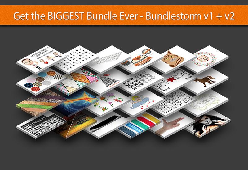BundleStorm V1 and V2: 18,000+ Graphic Design Resources - Artixty