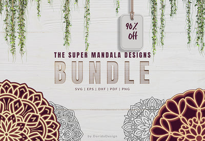 350+ Super Mandala Designs Bundle-Templates-Artixty