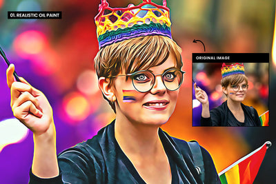 The 10-in-1 Stunning Oil Paint Effects Bundle-Add-Ons-Artixty