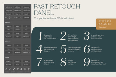 Fast Retouch Panel - 40+ Handy Retouching Functions-Add-Ons-Artixty