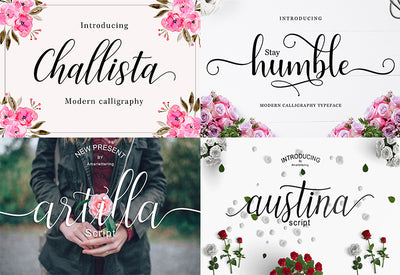 The Swirly Bundle Of Fonts and Presentation Templates - Artixty