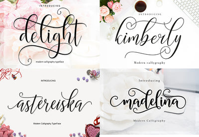 The Swirly Bundle Of Fonts and Presentation Templates - Artixty