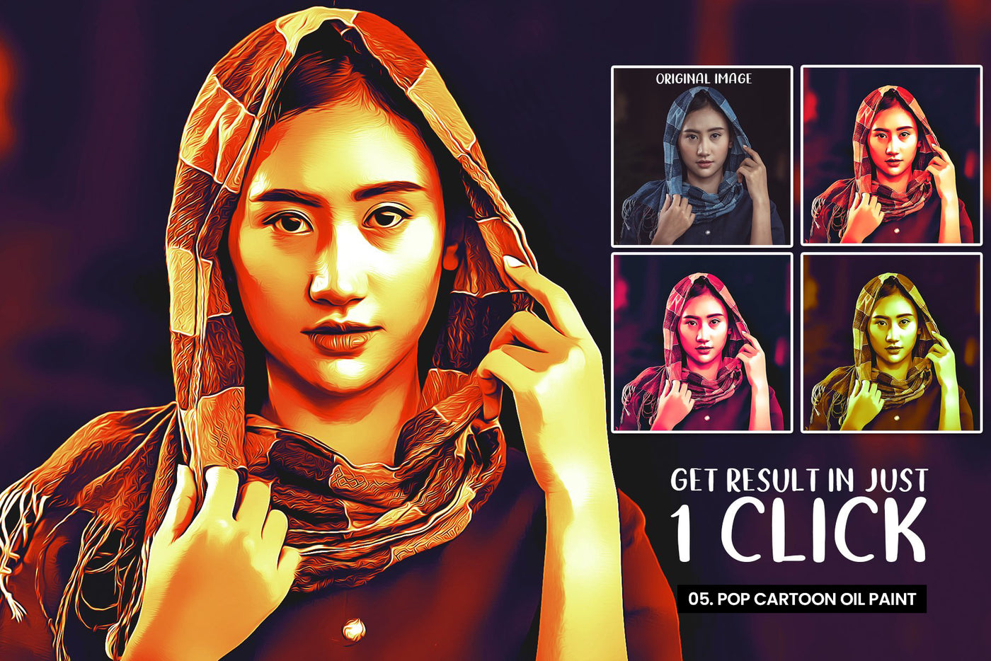 The 10-in-1 Stunning Oil Paint Effects Bundle-Add-Ons-Artixty