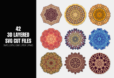 350+ Super Mandala Designs Bundle-Templates-Artixty