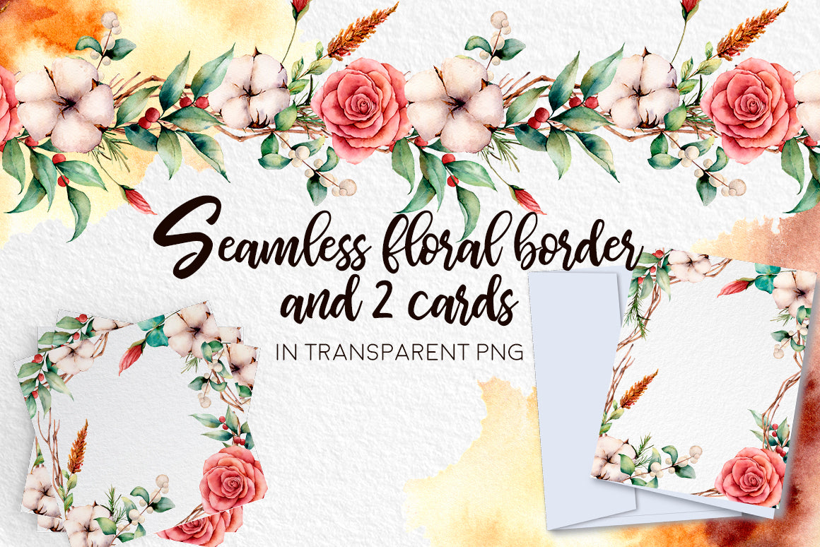 Fall In Love Watercolor Design Bundle - Artixty