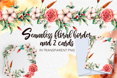 Fall In Love Watercolor Design Bundle - Artixty