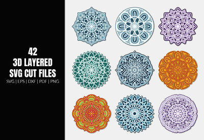 350+ Super Mandala Designs Bundle-Templates-Artixty