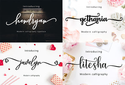 The Swirly Bundle Of Fonts and Presentation Templates - Artixty